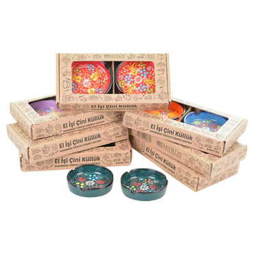 Myros - Çini Küllük Küçük İkili Set 7,5 cm
