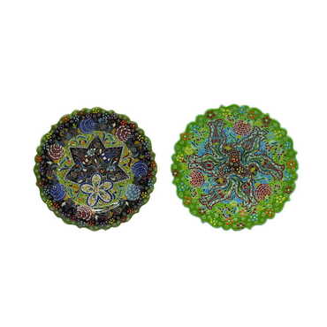 Toptan 18 Cm Özel Kabartma Tabak - Myros