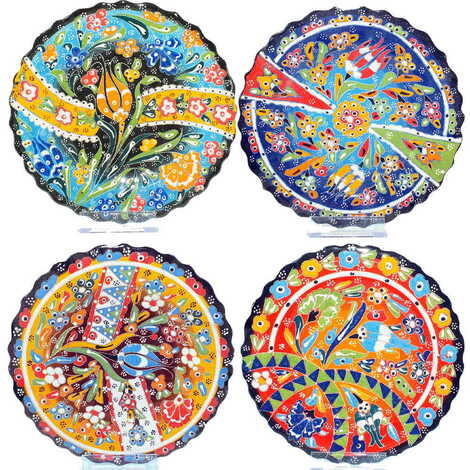 Turkish Ceramic Relief Plate 18 Cm - 2