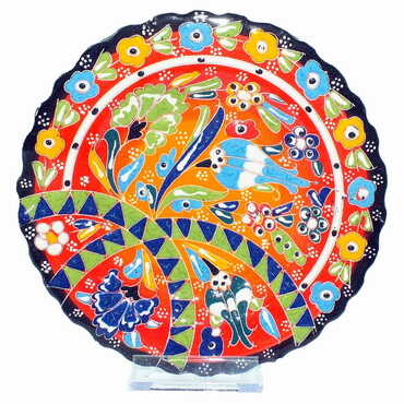 Turkish Ceramic Relief Plate 18 Cm - 4