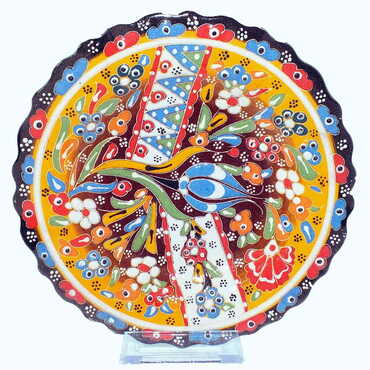 Turkish Ceramic Relief Plate 18 Cm - 5