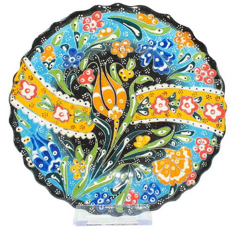 Turkish Ceramic Relief Plate 18 Cm - 1