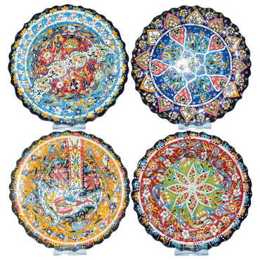 Turkish Ceramic Relief Plate 25 Cm - 2