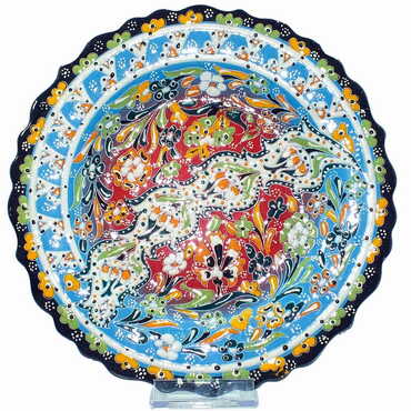 Turkish Ceramic Relief Plate 25 Cm - 3