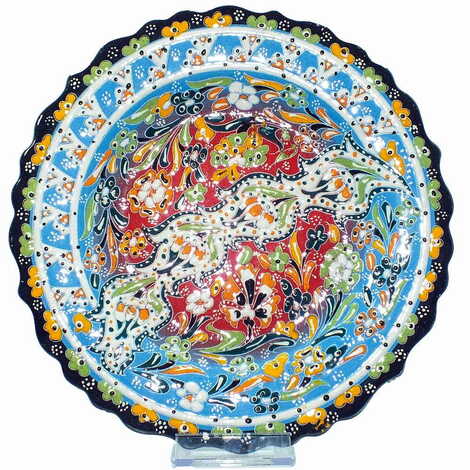 Turkish Ceramic Relief Plate 25 Cm - 3