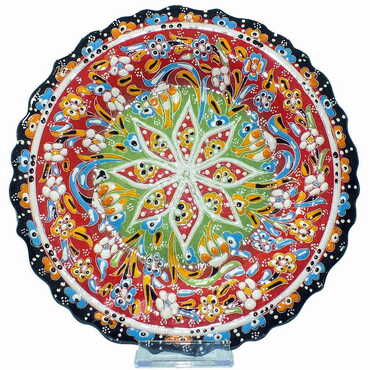Turkish Ceramic Relief Plate 25 Cm - 4