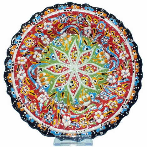 Turkish Ceramic Relief Plate 25 Cm - 4