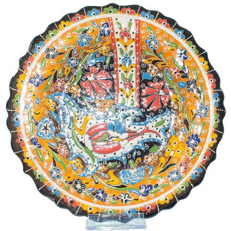 Turkish Ceramic Relief Plate 25 Cm - 5