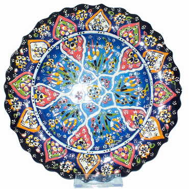 Myros - Turkish Ceramic Relief Plate 25 Cm