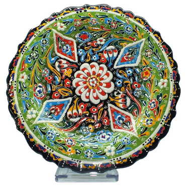 Myros - Turkish Ceramic Relief Plate 30 Cm