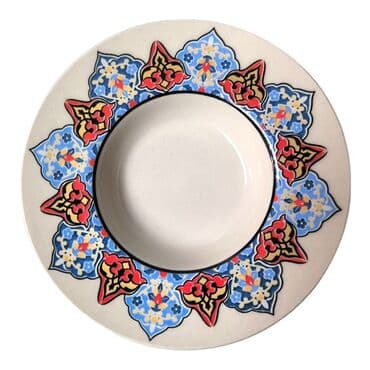 Tile Pattern Themed Dual Asena Tea Set - 5