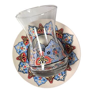 Tile Pattern Themed Dual Asena Tea Set - 6