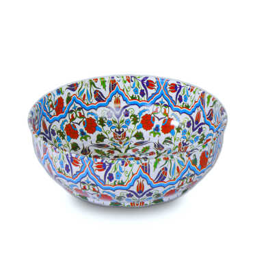 Iznik Themed Metal Bowl 115 mm - 5