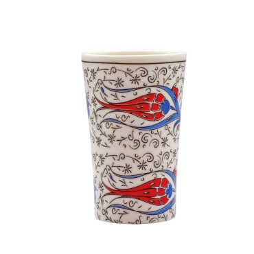 Iznik Themed Porcelain Screen Print Shot Glass - 2