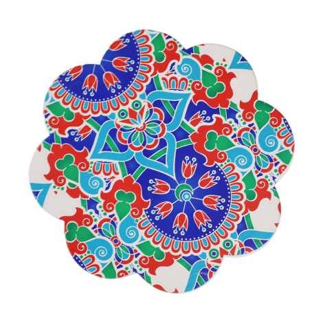 Çini Temalı Uv Papatya Yöresel Nihale 185 Mm - 5