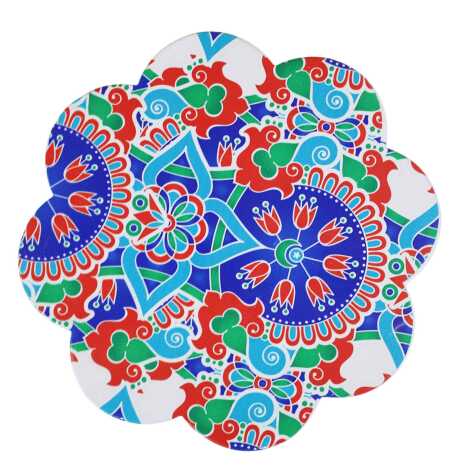 Çini Temalı Uv Papatya Yöresel Nihale 185 Mm - 3