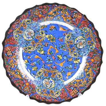Turkish Ceramics Tezhip 18 cm Decorative Plate - 3
