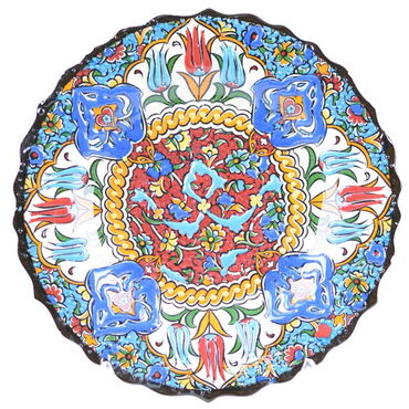 Turkish Ceramics Tezhip 18 cm Decorative Plate - 7