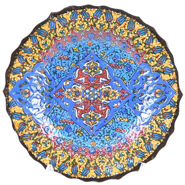 Turkish Ceramics Tezhip 18 cm Decorative Plate - 9