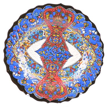 Turkish Ceramics Tezhip 18 cm Decorative Plate - 14