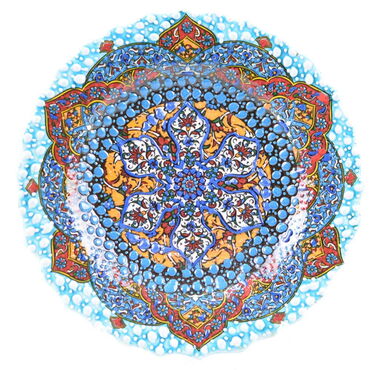 Turkish Ceramics Tezhip 18 cm Decorative Plate - 19