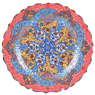 Myros - Çini Tezhip 25 cm Tabak