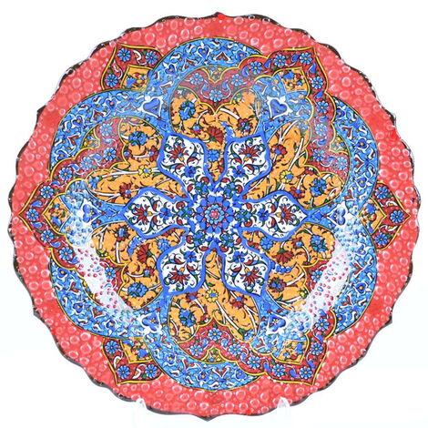 Çini Tezhip 25 cm Tabak