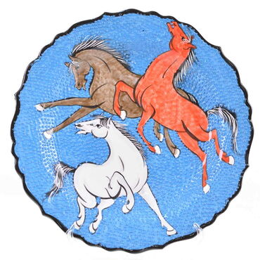 Myros - Çini Tezhip 30 cm Tabak