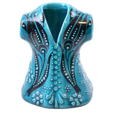 Myros - Çini Turkuaz Kaftan Biblo 5 cm