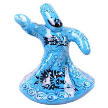 Çini Turkuaz Küçük Semazen Biblo - Standart - 3