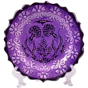 Turkish Ceramic Turquoise Plate 12 Cm