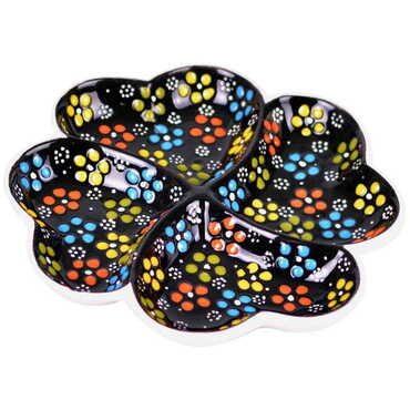Turkish Ceramic Clover Divided Platter