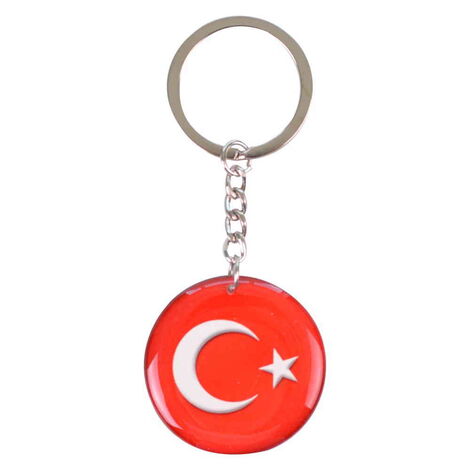 Toptan Çıralı Temalı Myros Metal Yuvarlak Anahtarlık 40x95 mm - 2