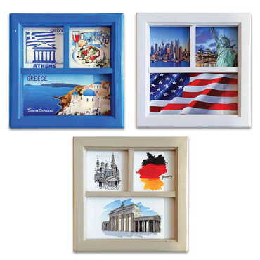 Myros - City Themed Big Wooden Printed Frame 210x210 mm