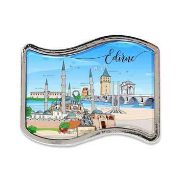 City Themed Collectible Souvenir Metal Flag Pin 25x20 mm - Thumbnail