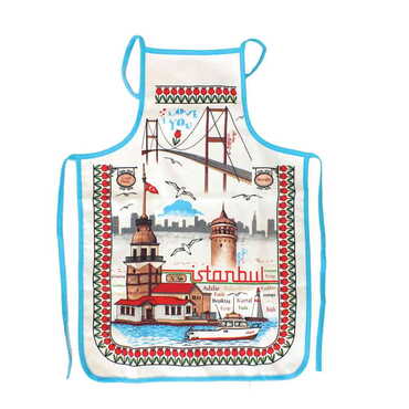 Myros - City Themed Customised Digital Printed Cotton Apron 500x700 mm