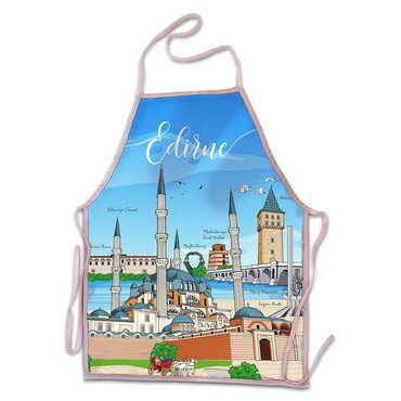 City Themed Customised Digital Printed Kids Apron 400x600 mm - Thumbnail