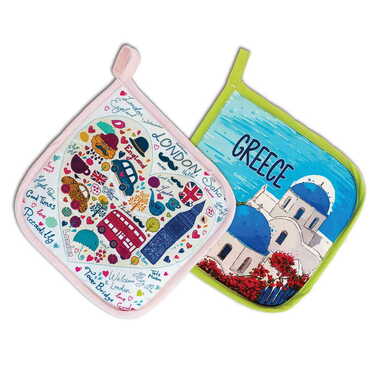 Myros - City Themed Customised Digital Printed Pot Holder 200x200 mm