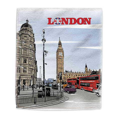City Themed Customised Digital Printed Tea Towel 400x600 mm - 2