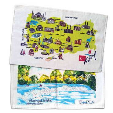 Myros - City Themed Customised Serigraphy Printed Hand Towel 300x500 mm