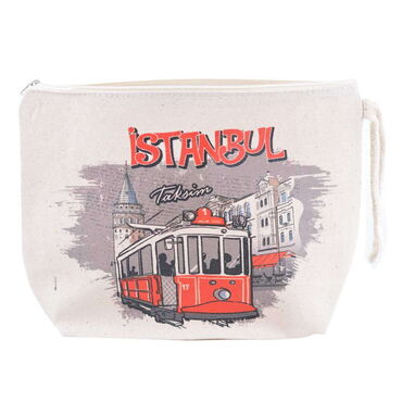 Myros - City Themed Digital Printed Kanvas Purse 20x27,5 cm