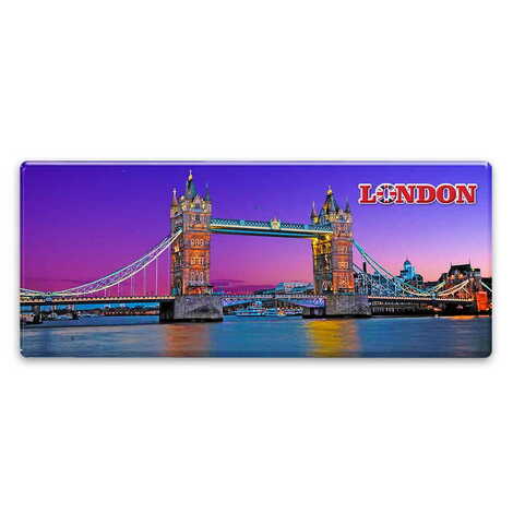 City Themed Epoxy Dome Panaromic Souvenir Fridge Magnet 120x50 cm - 2