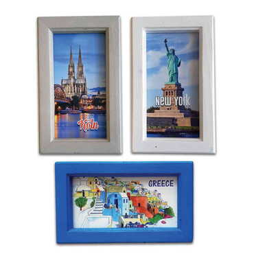 Myros - City Themed Medium Wooden Printed Frame 130x205 mm