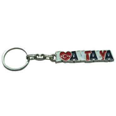 City Themed Metal Customised Enamel Keychain - Thumbnail