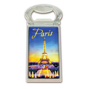Myros - City Themed Metal Rectangle Magnetic Opener 33x90 mm