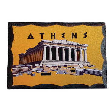 Myros - City Themed Printed Wooden Desktop Decor 95x135 mm