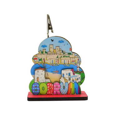 City Themed Wooden Customised Paper Clip - Thumbnail