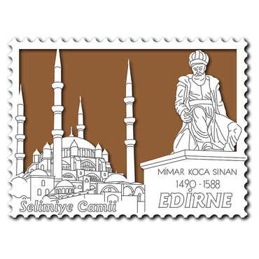 Myros - City Themed Wooden Engraved Souvenir Fridge Magnet