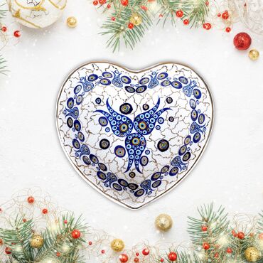 Wholesale Gold Series Chinese Evil Eye Pattern Love Boat Plate - Myros