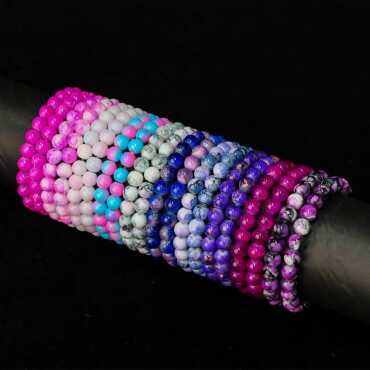 Colorful Glass Bead Bracelet - 2